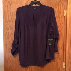 Purple Vera Wang popover top